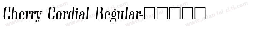 Cherry Cordial Regular字体转换